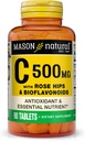 MASON NATURAL Vitamin C 500 mg, s Rose HIPS & Bioflavonoids, Immune Support & Antioxidant Formula, 90 tabliet