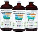 LIQUIDHEALTH Daily Multi Mineral Liquid Supplement Fulvic Acid, Plant Based Ionic Aquamin Sea Trace Ocean Minerals - Immuunituki, energia, Gut Health, Detox - Made in USA, kasvissyöjä (3 Pack)