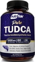 NutriFlair Pure TUDCA 1000mg - Premium Tauroursoдеоксихолична киселина Соли, Detox & Cleanse, Non-GMO, Gluten-Free. Черен дроб, Бъбрек и Gallblader поддръжка- Произведени в САЩ, 60 капсули