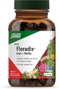 Floradix Iron + Herbs - Järntillskott för hälsosam energistöd* - stöder röd blodcellsbildning - Vegan, icke-GMO, glutenfri, sojafri - 120 flytande Phyto-Caps