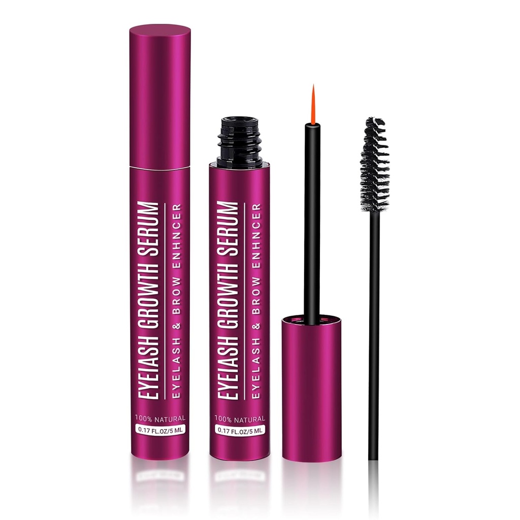 Lash Serum für Wimpernwachstum, Wimpernwachstum Serum(5ml), Entsperren Sie das Geheimnis zu länger, Fuller und mehr luxuriöse Lashes mit Wimpernwachstum Serum