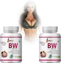 2 Pack Butt és Emlő Enhancer nőknek - Enhance Emlő Bővítő Kapszula - Mellnagyobbító Kapszula nőknek - Personal Modern Women Care Breast - 120 Count