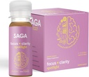 SAGA Organic Focus Shots □ Contém Nootropics, Adaptogens, & Mushrooms - Bacopa & Ashwagandha □ Alta biodisponibilidade e rápido onset
