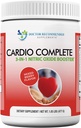 Cardio Complete - Heart Health Support Powder Addition - 3-in-1 Nitric Oxide Booster с 5000 L-Arginine, 1000mg L-Citrulin, и Hawthorn Бери