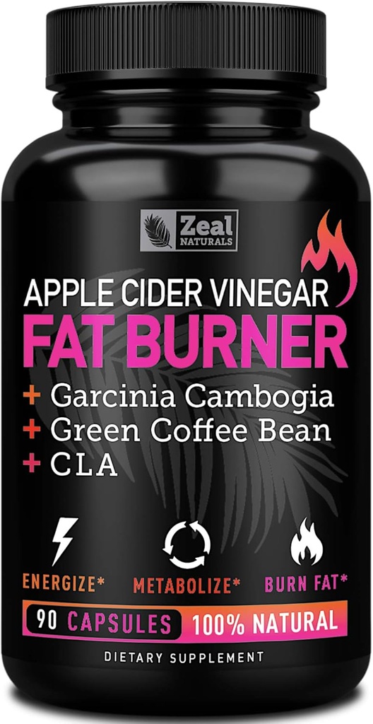 Apple Cider Vinegar 체중 관리 약 여성 - Garcinia Cambogia + w. CLA & Green Coffee Bean Green Tea