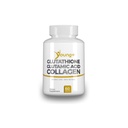 Young+ Glutathione, Glutamic Acid and Collagen. Antioxidant Supplement - 1000mg, 60 Capsules