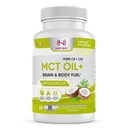 MCT Oil Capsules 2000mg - Pure C8 C10 Caprylic & Capric Acid Softgels, No Lauric Acid, Keto Coconut Fats Supplement for Energy Support, 60 Count (30-Day Supply)