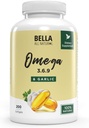 Bella All Natural Omega 3 6 9 z olejem czosnkowym - 200 Softgels