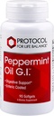 配有Peppermint、Ginger Oil和Fennel Oil的Peppermint G.I.议定书 - 用于消化健康支助* - 配有Peppermint、Ginger Oil和Fennel Oil - 内装配 - 乳品免费和Halal - 90软胶