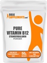BulkSupplement.com วิตามินบริสุทธิ์ บี 12 สารประติมากรรม - เป็นไซยาโนโคบาลามิน, วิตามิน B Supplement, Cyiocobalamin B12 Supplement - Products บริสุทธิ์, Productions 50g (1.8 Oz) (Pack of 1).