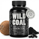 Wild Foods Activated Charcoal Capsules | 100% Organic Coconut Shells Active Tablets | Lab Tested & Non-GMO Pills | Made in USA (120 Capsules)