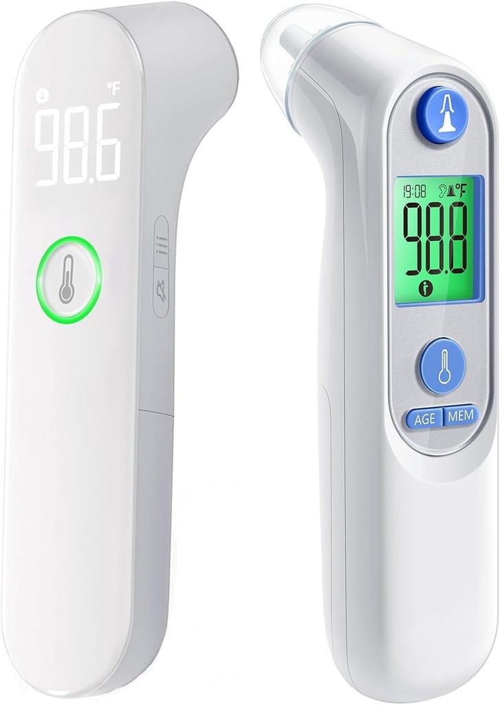 No-Touch termometer för vuxna och barn & örontermometer för barn
