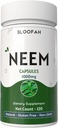Neem Leaf Capsules 1000mg Powder 124; Azadirachta Indica Herbal Suplement; Non-GMO, Gluten- Free Achtificial Address 124; Tradisional Hermula (120 Cacah 1)