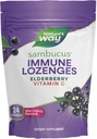 Nature's Way Sambucus Immune Lozenges, High Potency C, Elderberry, Wild Cherry Flavored, 24 Lozenges (Package May Vary)