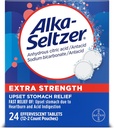 Alka- Seltzer Dodatkowa siła Heartburn Relief Effermuscent Antacid Tablets, Szybka niestrawność Relief, 24 Ct