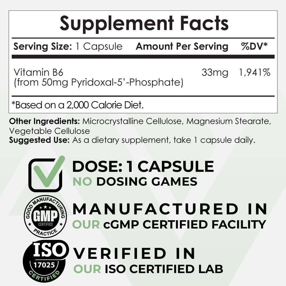 Pyridoxal-5'- 磷酸甲酯 Capsules (P5P) → 50mg → 维生素B6活性形态 → 365 Counter → 诺特罗匹克蛋白