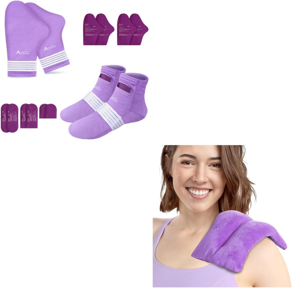 Atsuwell Chemoterapiya Qadınlar və Kişilər üçün lazımdır və 6 x 11 Dövlət Pad Microwavable Cramps, Boyun və Çıxışlar üçün