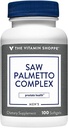 Saw Palmetto Complex 160mg - 전립선 건강을위한 보충, 쉽게 삼키기 Softgels (100 Softgels) 비타민 Shoppe에 의해