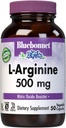 Bluebonnet Nutrition L-Arginine 500mg, Free-Form Aminoskābe, slāpekļa oksīda prekursors, bez sojas, bez lipekļa, ne-GMO, košera Sertificēts, 50 Dārzeņu kapsulas, 50 Servējumi