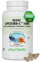 Maxi Health Liposomal Vitamin C 1000mg Tablets with Digestive Blend, Highly Absorbable High Dose VitaminC, Non GMO Kosher Vegetarian Doctor-Formulated Immune Support Supplement (90 Count)