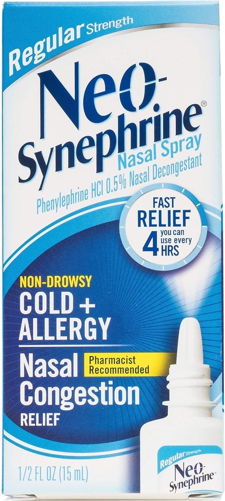 Pulverização de Nasal Descongestionante Neo-Sinefrina