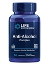 Life Extension Anti-Alcohol Complex, Vitamin C, zinc, Grape Seed, Milk Thistle, Clove Extract, Supports Healthy Alcohol Metabolism & Optimal Liver Function, Gluten-Free, Non-GMO, 60 Capsules