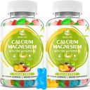 Calcium Magnesium Zink tillæg med vitamin D3, sukker gratis Calcium gummier for kvinder Mænd, høj potens Magnesium gummies for ben & muskel & immunforsvar sundhed, blandet smag - 120 Tæl