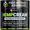 Hemp Krem - Soothe Discomfort maksimum Strength Lotion - Arnica, Glucosamin, MSM, Menthol, Aloe Vera, Hemp Oil, Turmeric - Fast Absoreksiya, Long-Soning, Non-Greasy, Pleasant Scent - 4 oz