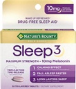 La natura és Bounty Melatonin, somniem el 100% màxim de drogues, L-Theanine i nit Helbal Stake Technology, 10mg, 30 taules Tri-Layered