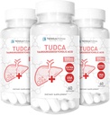 (3 Kemas) Terraform Pure TUDCA (Tauroursodeoxycholic Acid) - 500mg Per Serving - Dukungan Hati Murni & Kesehatan - 60 Capsules