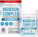 Magnesi complex Powder - 8 tipus de Magnesi, L-Threonte (Magtin), Glycitiu, Malate, i més per a la Coronal Health, tranquil·litat, màxim Absions - Unflavored, 30 Servines