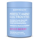 BodyHealth PerfectAmino Electrolytes Powder No Sugar, Keto Sugar Free Fasting Electrolytes Drink Mix, Hydration Powder with Trace Minerals - Mixed Berry - 30 Servings