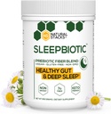 SleepBiotic Prebiotic Fiber Blend - Prebiotic Fiber Powder w/German Chamomile & Green Banana Flour - Prebiotic Powder Fiber Papildinājums veselīgai Gut 292g [20 Kalpojumi]