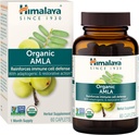 Himalaya Organic Amla - pflanzliche Immununterstützungsergänzung mit Adaptogen und Antioxidant - USDA Organic, Vegan, Non-GMO, Glutenfrei, 600 mg, 60 Caplets