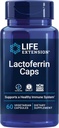 Life Extension Lactoferrin Caps, Egészséges immunválasz, GI Support, Vision Health, Gluten- Free, Non-GMO, 1- Napi, Vegetáriánus, 60 kapszula