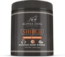 Добавка для поддержки иммунитета от аллергии на щиты для собак от Alpha Dog Nutrition - 7 Пищевой грибной порошковый комплекс + витамин С для повышения иммунитета - до 60 сервизов для мелких пород собак, 54 г