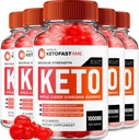 (5 Pack) KetoFast4Me ACV Gummies Advanced, KetoFast 4 Me ACV Gummis Apple Cider Essig Keto Fast 4 Me Weight Management ACV Gummies Keto Fast4Me Bewertungen Vitamin B12 Keto+acv, 1000mg (300 Gummi)