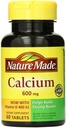 Nature made Calcium with วิตามิน D3 600mg, 60 แผ่น
