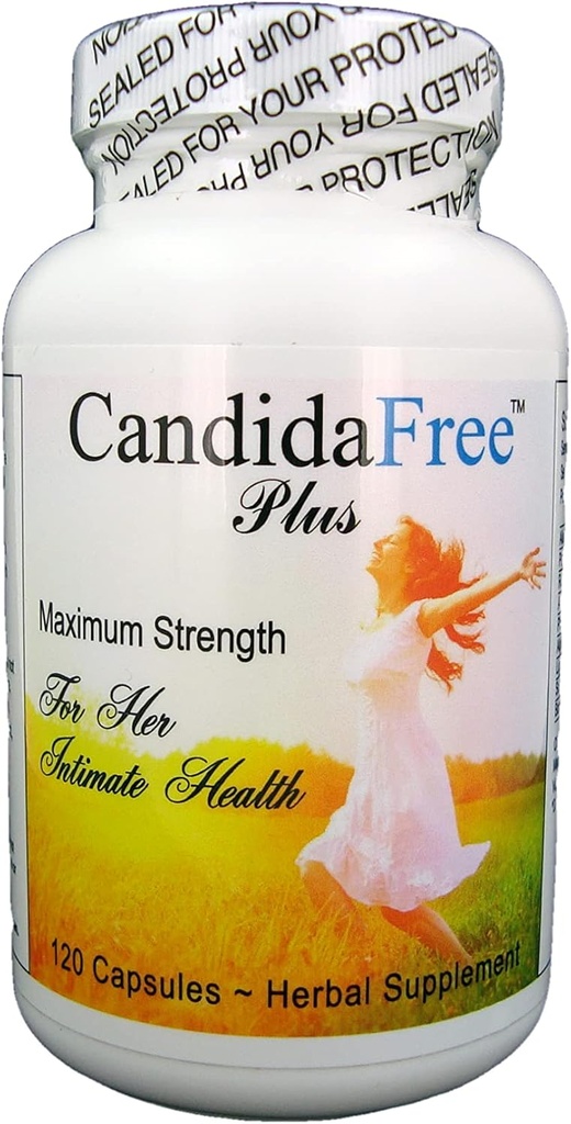 Candida-Free Natural Balance Fórmula para a limpeza de crecemento de Yeast e Detox para as mulleres. 120 cápsulas veganas