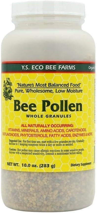 Bee Pollen - Hezetasun txikiko granular osoak - 10 oz