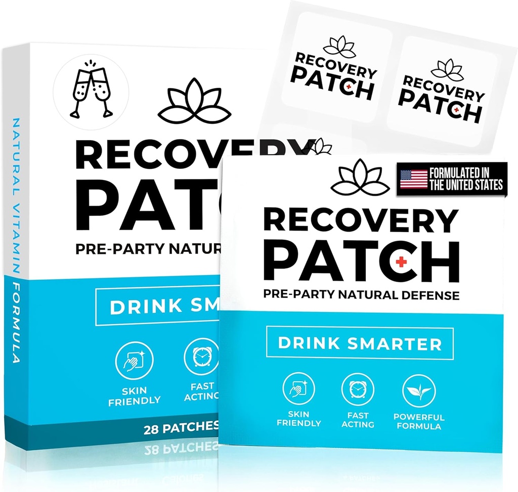 Recovery Patches 84 Pack (Üç 28 Paket) - Uyanış %100 Doğal Malzemeler Patch - Bireysel olarak yuvarlandı, Skin-Friendly & Water - Gelişmiş Formula