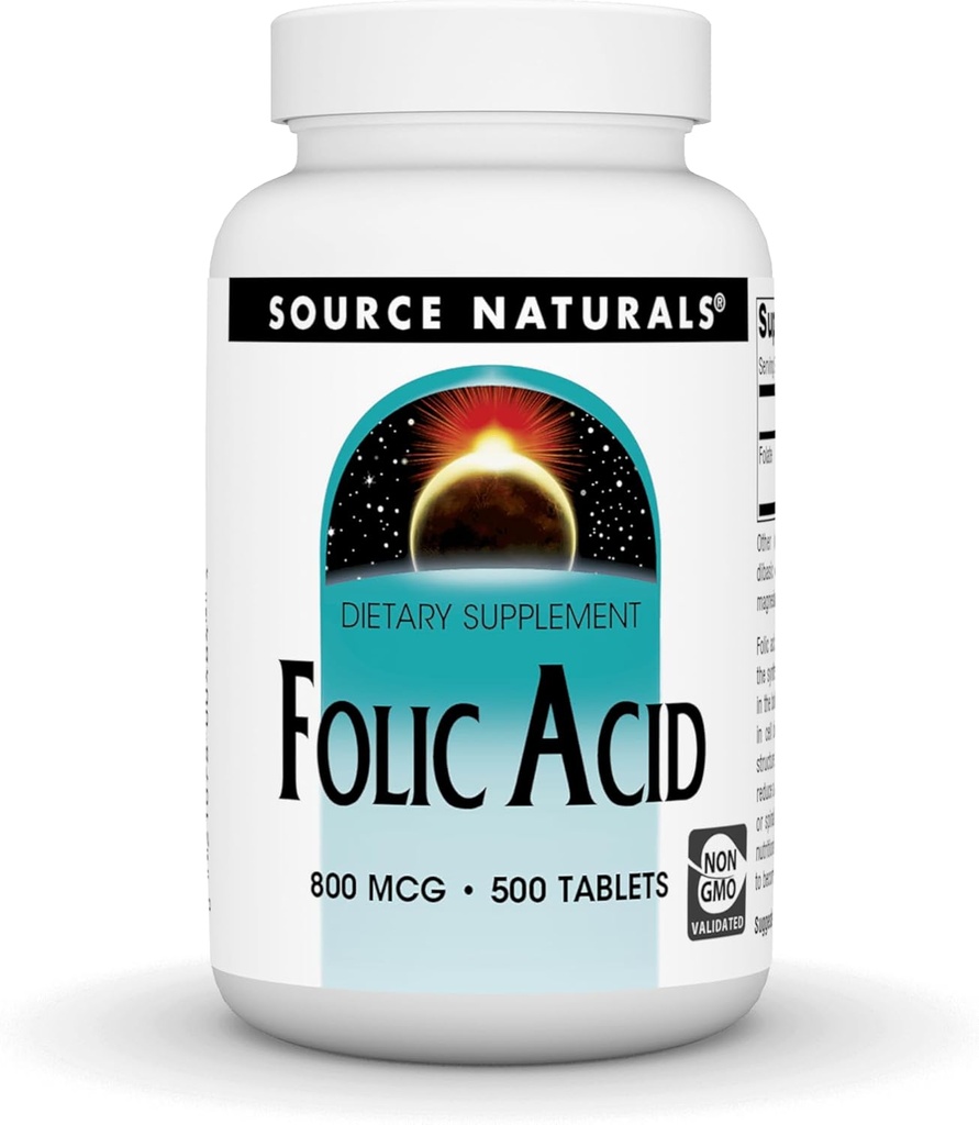 Zdroj Naturals Folic Acid 800 mcg Diétny doplnok - 500 tabliet