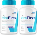 VIVE MD ViraFlexx for Men, ViraFlexx Male Enchantment - Maximum Performance, All Natural Dietary Supplement Extra Strength Pills, ViraFlexx Pro Supports Overall Health, Vira Flexx Reviews (2 Pack)