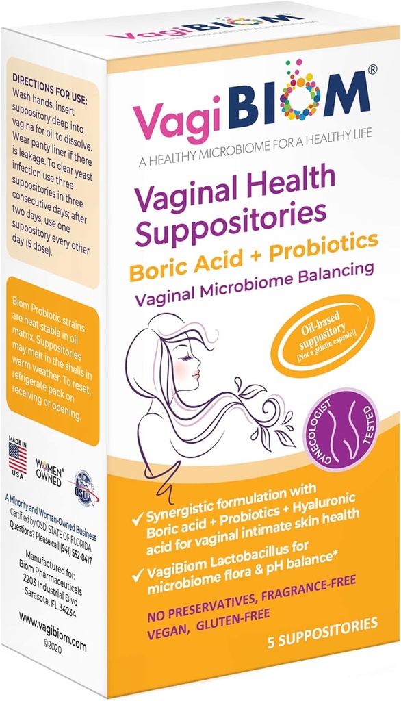 Va: Microbiome Flora Balance; Balance və Nourishes sağlam Flora; Paraben-Free Preservative-Free (5count)