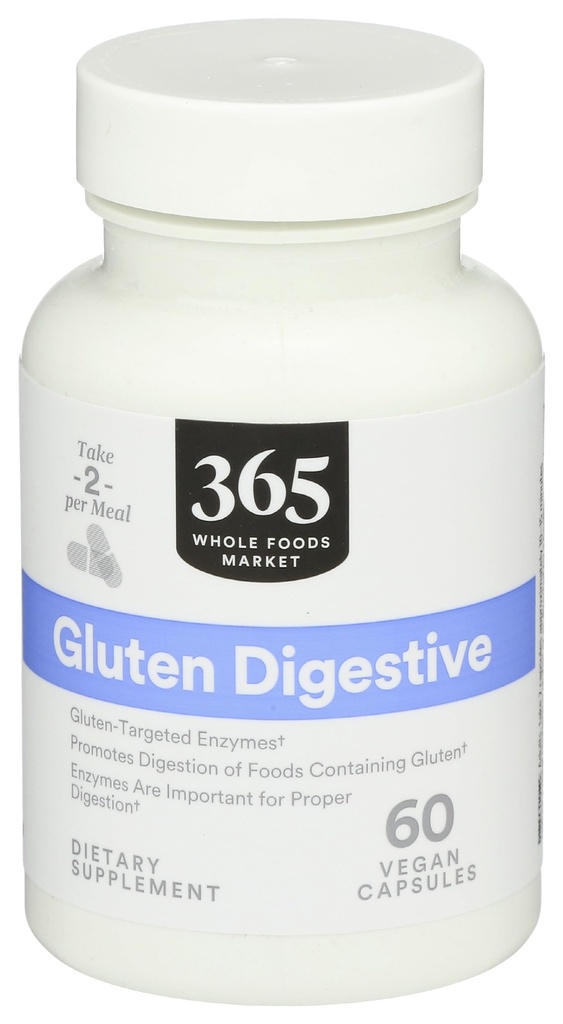 365 by Whole Foods Market, Enzymes Gluten Digestive, 60 Count