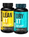 Jacked Factory Stim-Free Weight Loss Stack - Lean XT Stim-Free Fat Burner and Dry XT Water Pills for Bloating Reduction (30 Day Supply)