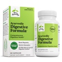 Terry Naturally Ayurvedic Digestive Formula - Gut Regularity - 60 Count | Digestive Regularity and Gut Microflora Support. 60 capsules.