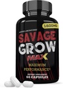 Rättfärdiga laboratorier Savage Grow Max 1600MG Advanced Mäns Heath Formel 60 kapslar