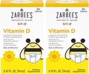 ZarbeeのビタミンDは乳児、400IU (10mcg)のために低下します ベビー&トドル液の補足、新生児及び上、点滴器のスポイトは、2 0.47 Fl Ozのびんのパックを含んでいました